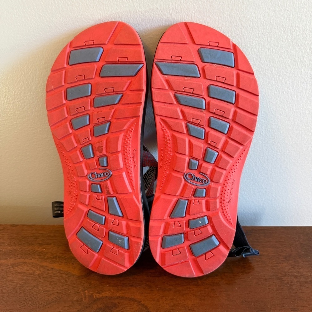 EUC Chaco Kids Sandals - Pink & Blue/White and Black Size 6 - Picture 4 of 4